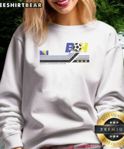 Top Bosnia And Herzegovina National Team Bh Flag International Soccer Sweatshirt showcasing vibrant colors and team pride.