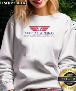 Top Buzz Patterson 4 Congress Official Wingman Sweatshirt featuring a cozy fit and vibrant design