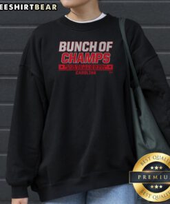 Top Carolina Hockey Bunch Of Champs Sweatshirt featuring bold championship text on cozy crewneck fabric