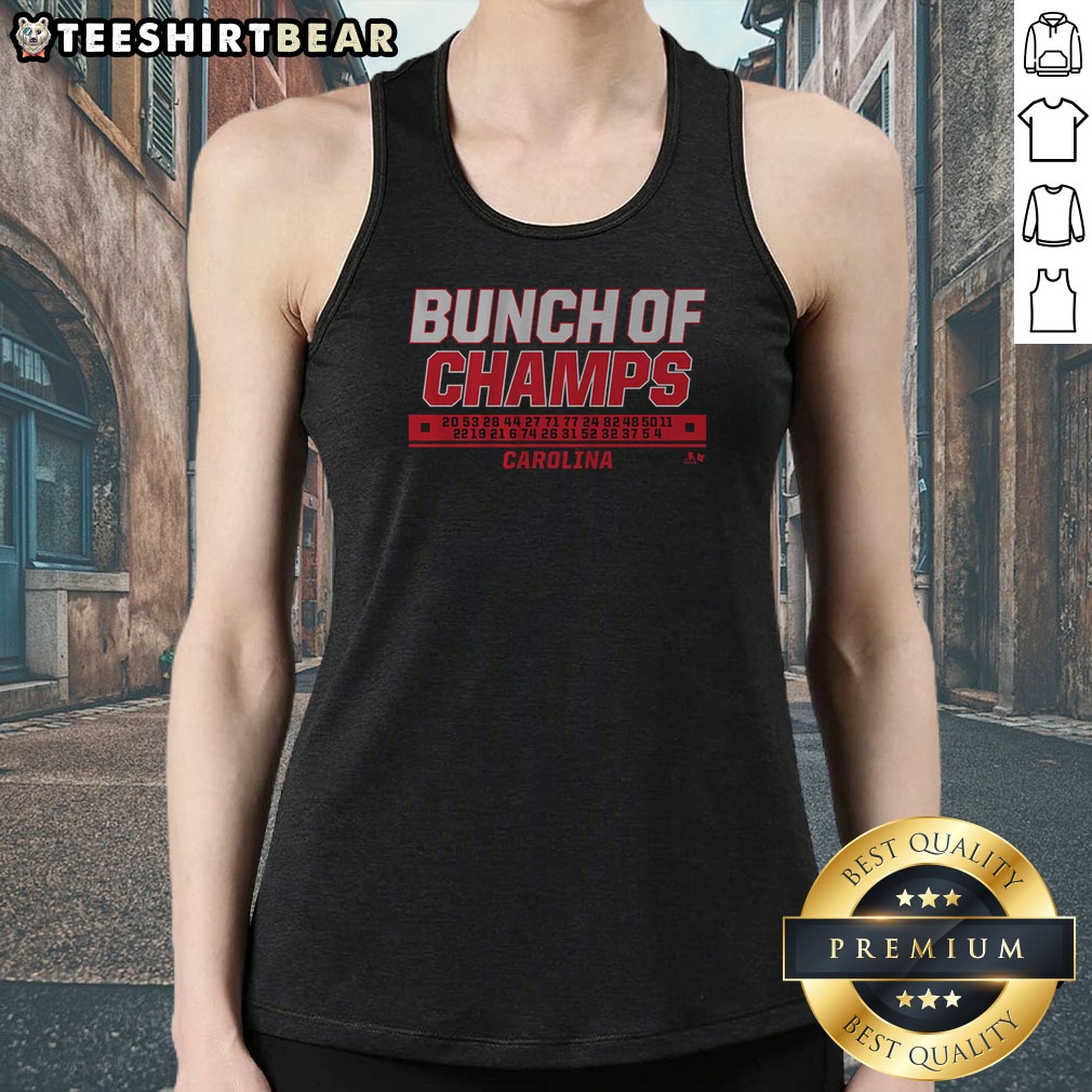 Top Carolina Hockey Bunch Of Champs Shirt on Tank Top Top Carolina Hockey Bunch Of Champs Shirt shown as a tank top preview
