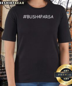 Top George Bush 4 Parsa Ladies Shirt in white with graphic print, comfortable casual wear for women