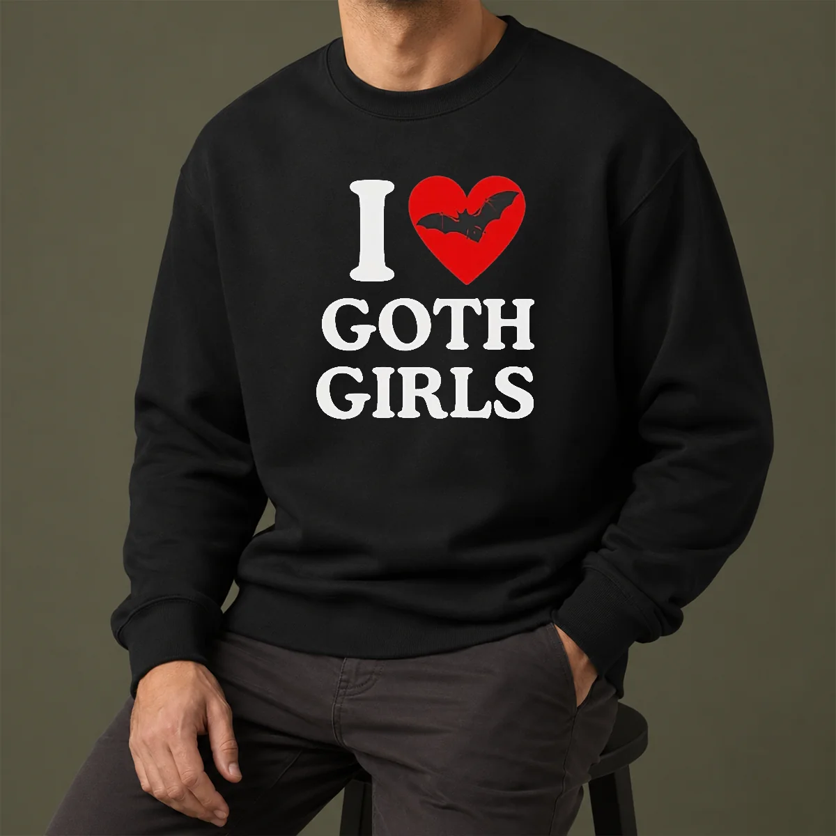 Top I Love Goth Girls Sweater