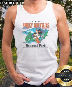 Top Mickey Mouse Great Smoky Mountains National Park Tank top featuring iconic artwork and vibrant colors.