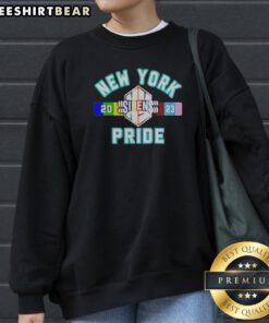Top New York Sirens Pride Month Sweatshirt featuring vibrant pride colors and a comfortable fit.