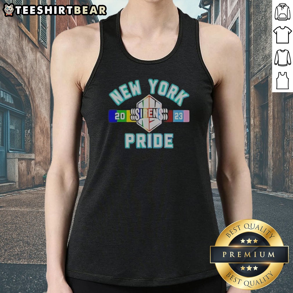 Top New York Sirens Pride Month Shirt on Tank Top Top New York Sirens Pride Month Shirt shown as a tank top preview