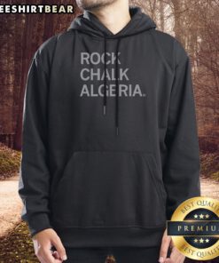 Top Rock Chalk Algeria Bold Text Hoodie