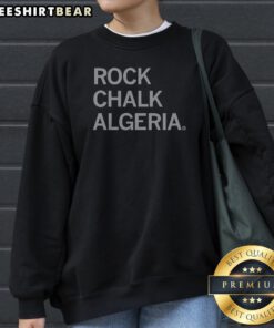 Top Rock Chalk Algeria Bold Text Sweatshirt