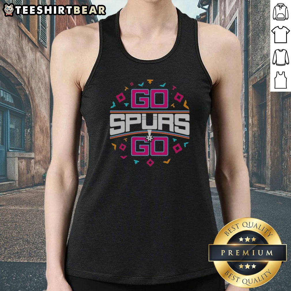 Top San Antonio Spurs NBA Go Spurs Go Shirt on Tank Top Top San Antonio Spurs NBA Go Spurs Go Shirt shown as a tank top preview