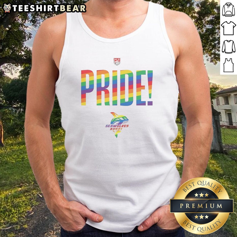 Top Seattle Seawolves Rugby Happy Pride Month Shirt on Tank Top Top Seattle Seawolves Rugby Happy Pride Month Shirt shown as a tank top preview