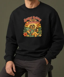 Awesome August Holiday Vintage Dog Chillout Sweater