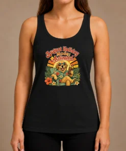 Awesome August Holiday Vintage Dog Chillout Tank Top