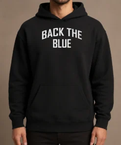 Awesome Back The Blue Police Officer Support Hoodie