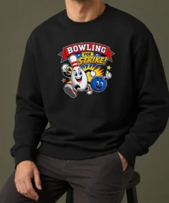 Awesome Bowling For Strike Cheerful Mascot Sweater