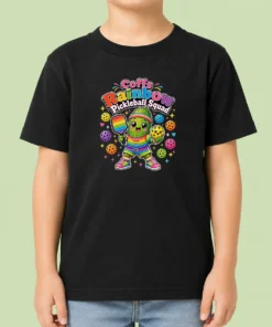 Awesome Coffs Rainbow Pickleball Squad Kawaii Kids T-Shirt
