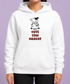 Awesome Cute Cow Mascot Hoodie