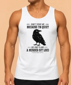 Awesome Funny Sarcastic Quiet Raven Introvert Dark Humor Geek Tank Top
