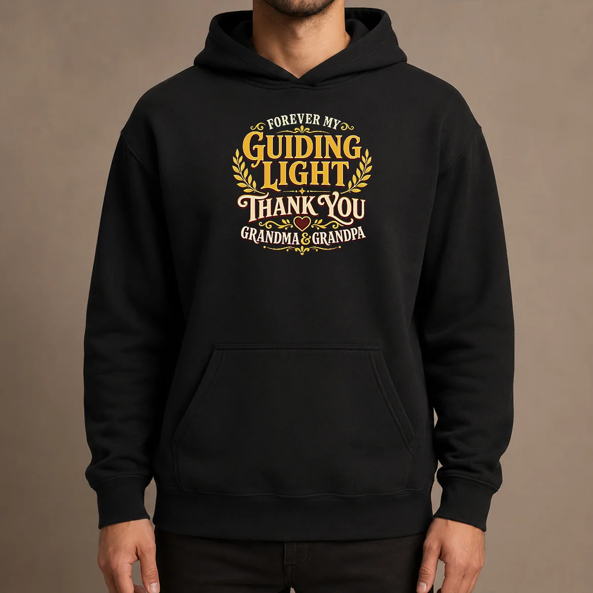Awesome Grandparents Day Gratitude Typography For Family Love Hoodie