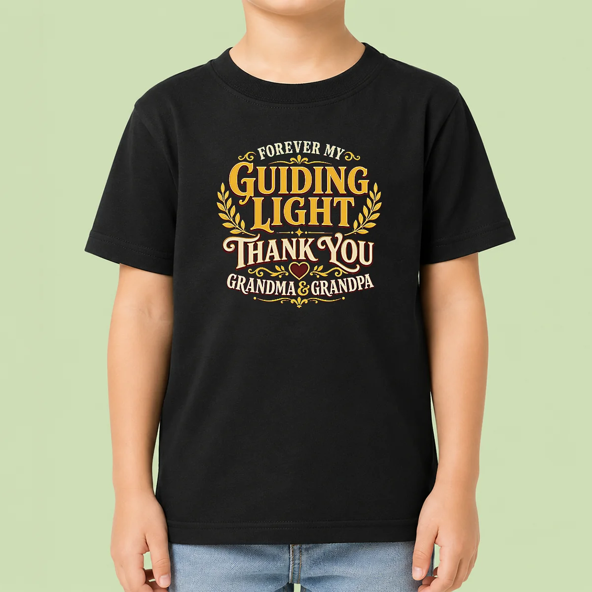 Awesome Grandparents Day Gratitude Typography For Family Love Kids T-Shirt