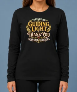 Awesome Grandparents Day Gratitude Typography For Family Love Long Sleeve Shirt in soft fabric with clear print