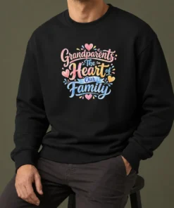 Awesome Grandparents Day Heart Of Our Family Watercolor Sweater