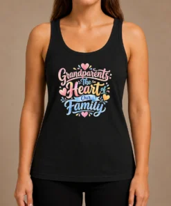 Awesome Grandparents Day Heart Of Our Family Watercolor Tank Top