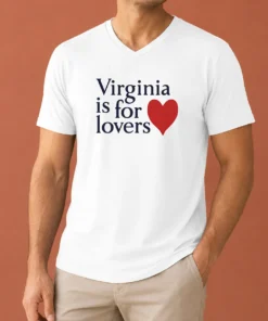 Awesome Hot Virginia Is For Lovers V-Neck Shirt