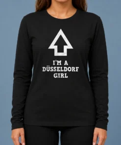 Awesome I'M A Dusseldorf Girl AOP long sleeve shirt featuring all-over print design in vibrant colors