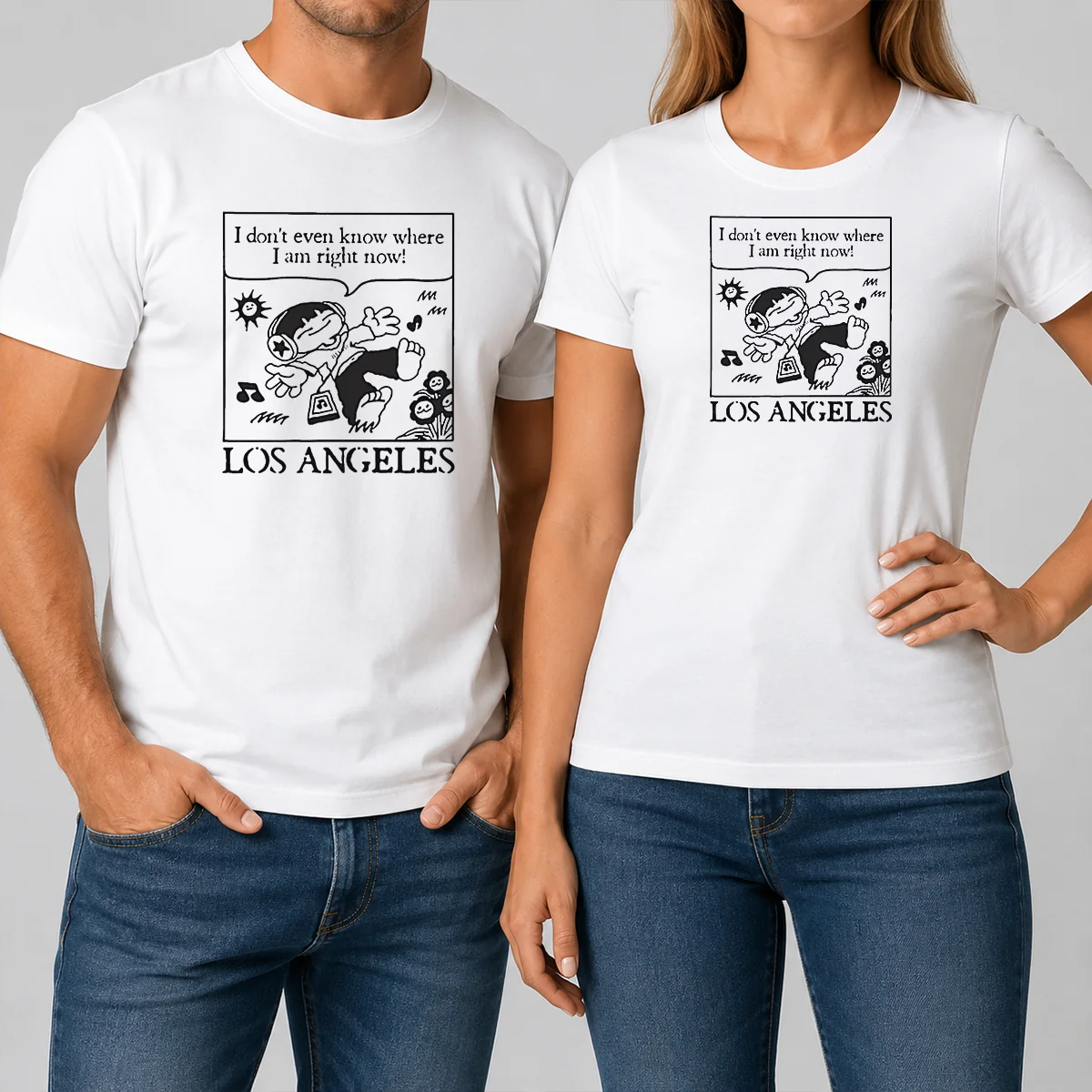 Awesome Los Angeles Cartoon Kid Floating Kids Shirt Awesome Los Angeles Cartoon Kid Floating Kids Shirt