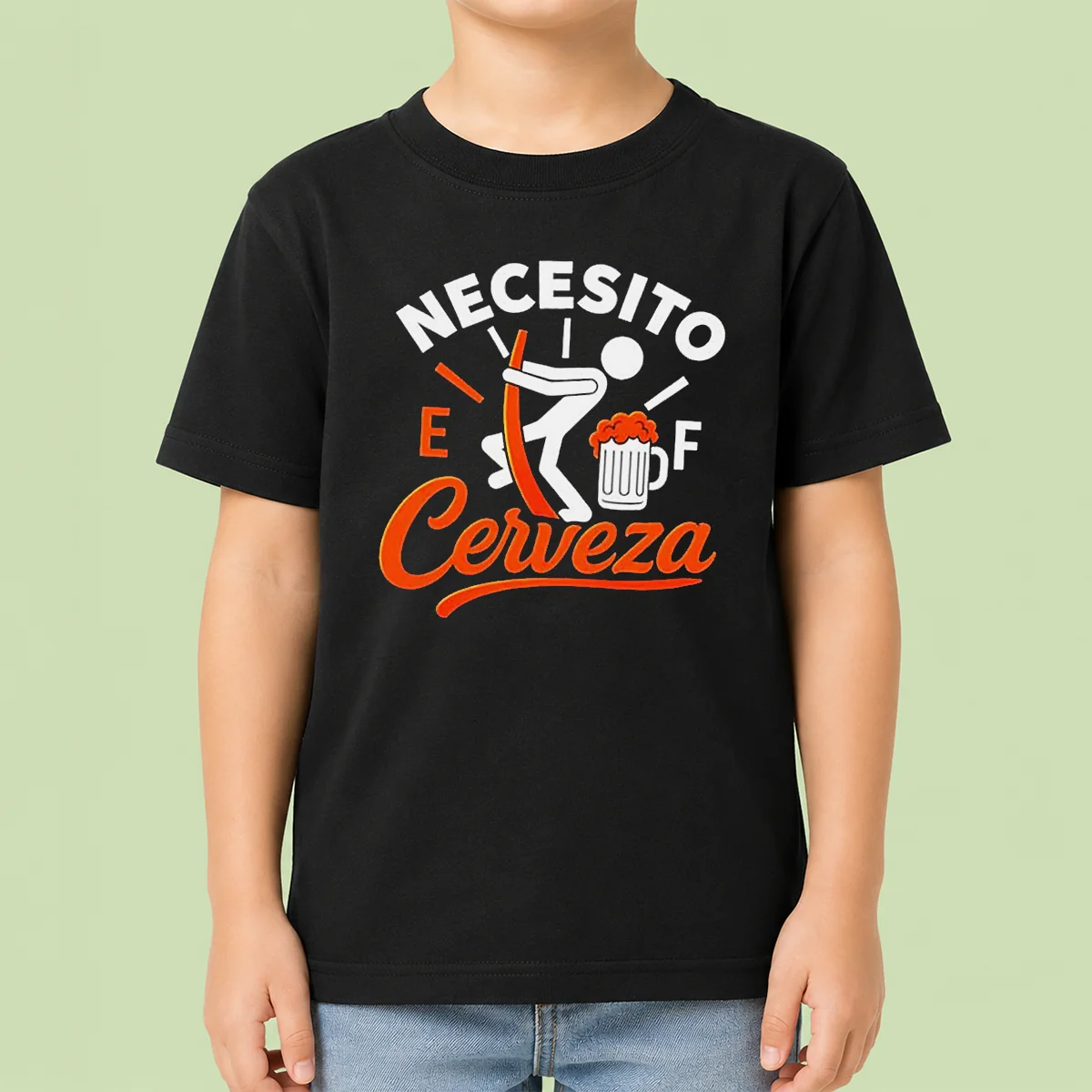 Awesome Necesito Cerveza Beer Level Kids T-Shirt