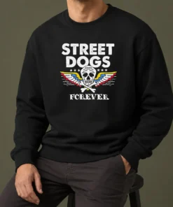 Awesome Street Dogs Forever Skull And Crossbones Sweater