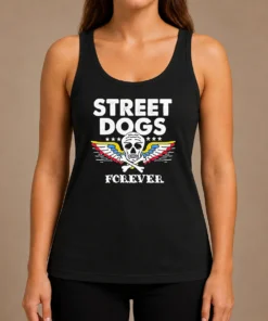 Awesome Street Dogs Forever Skull And Crossbones Tank Top
