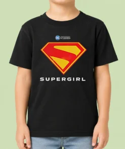 Awesome Supergirl DC Studios Logo Kids T-Shirt