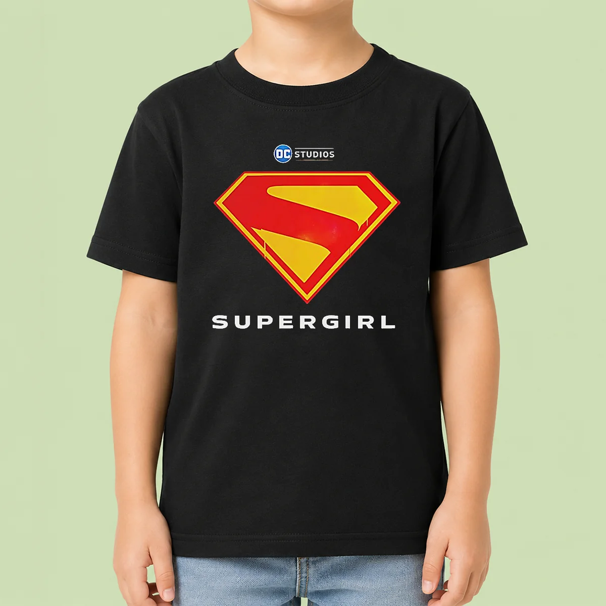 Awesome Supergirl DC Studios Logo Kids T-Shirt
