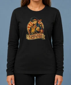 Awesome Takas World Vintage Anime Characters Passion Long Sleeve Shirt