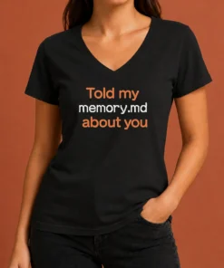 Awesome Top Told My Memorymd About You Coding Programming V-Neck Shirt
