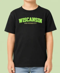 Awesome Wiscansin University College Funny Parody Kids T-Shirt