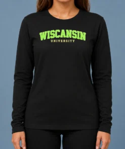 Awesome Wiscansin University College Funny Parody Long Sleeve Shirt