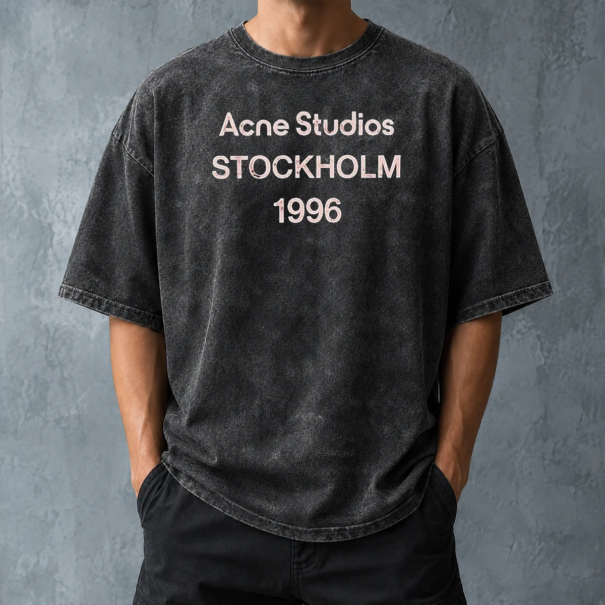 Funny Acne Studios Stockholm 1996 Washed T-Shirt
