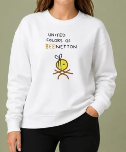 Funny Awesome United Colors Of Bee Netton Bee Logo Sweater