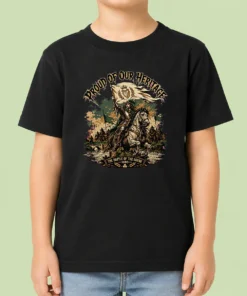 Funny Battle Of The Boyne Heritage Pride Kids T Shirt in vibrant colors, short-sleeve cotton tee for children
