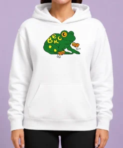 Funny Beck Frog With Flies Alternative Rock Indie Music Hoodie