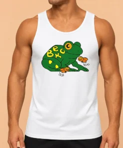 Funny Beck Frog With Flies Alternative Rock Indie Music Tank Top
