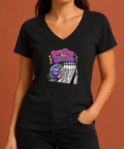 Funny Bowling For Strike Y2K V-Neck Shirt