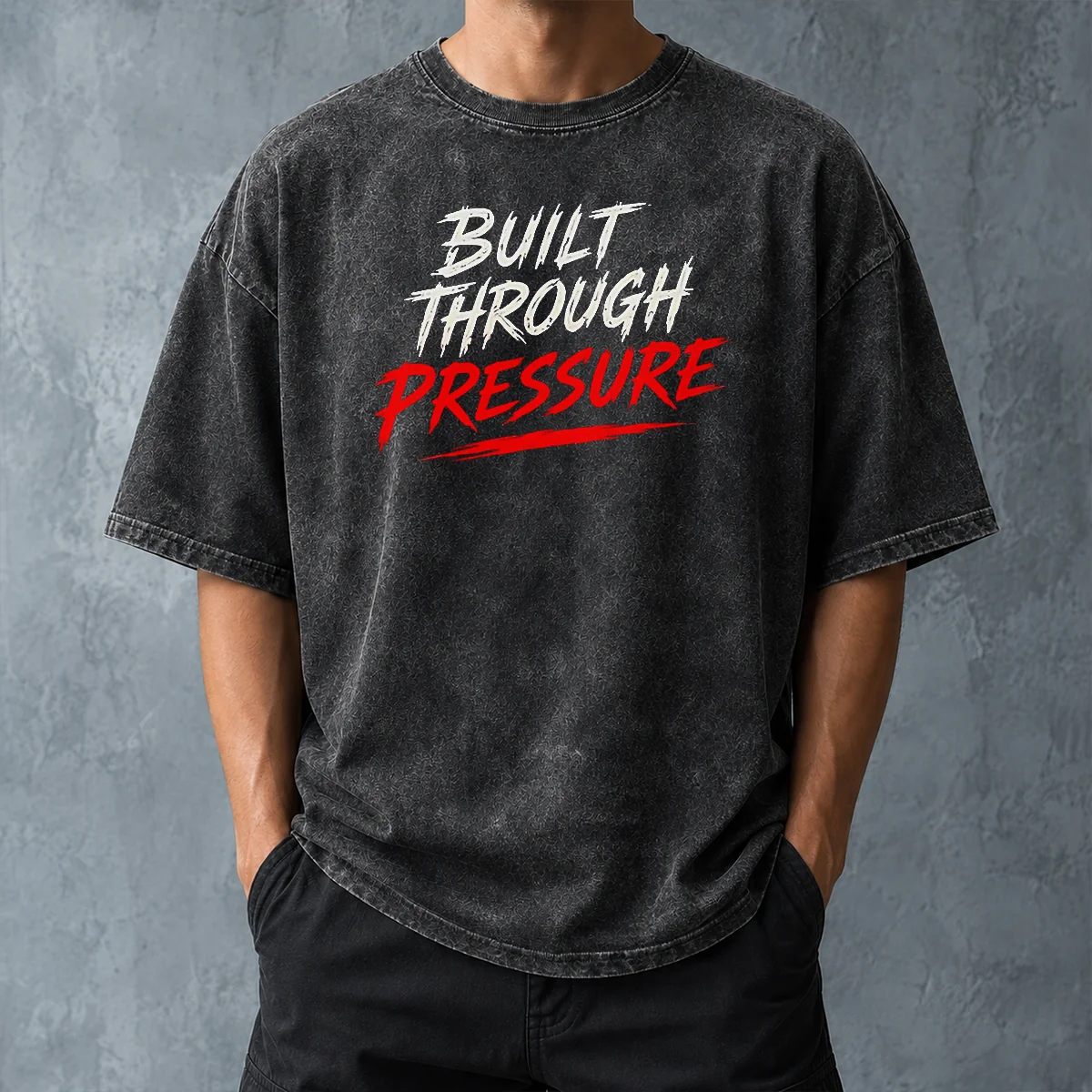 Funny Built Through Pressure Washed T-Shirt