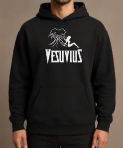 Funny Hot Vesuvius Volcano Pin Up Girl Retro Italy Hoodie