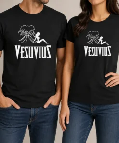 Funny Hot Vesuvius Volcano Pin Up Girl Retro Italy