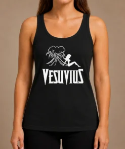Funny Hot Vesuvius Volcano Pin Up Girl Retro Italy Tank Top