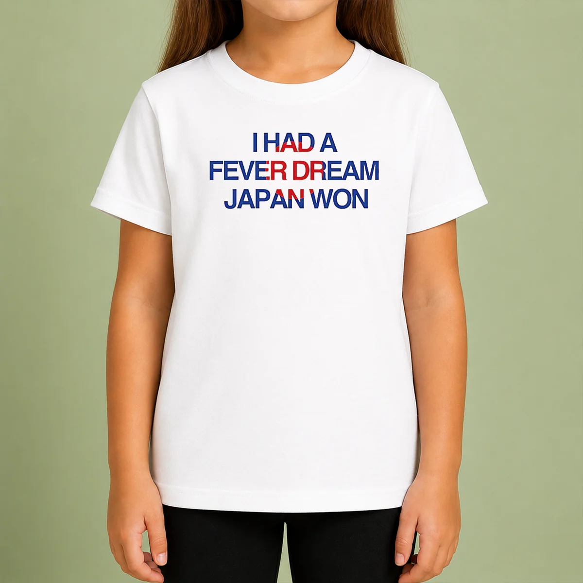 Funny I Had A Fever Dream Japan Won Football Kids T-Shirt
