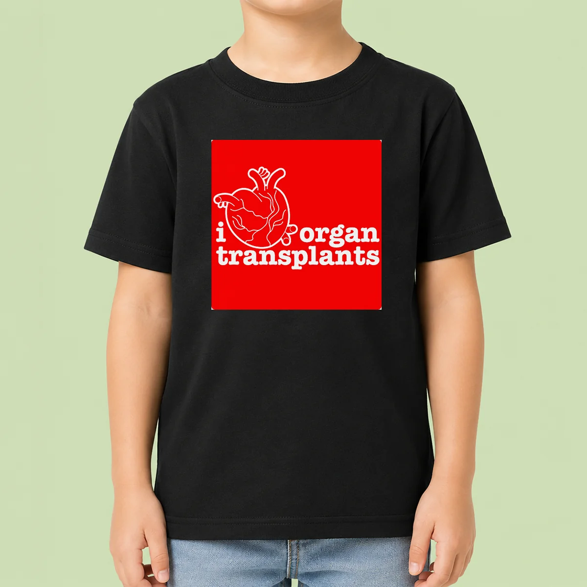 Funny I Heart Organ Transplants Transplant Awareness Kids T-Shirt
