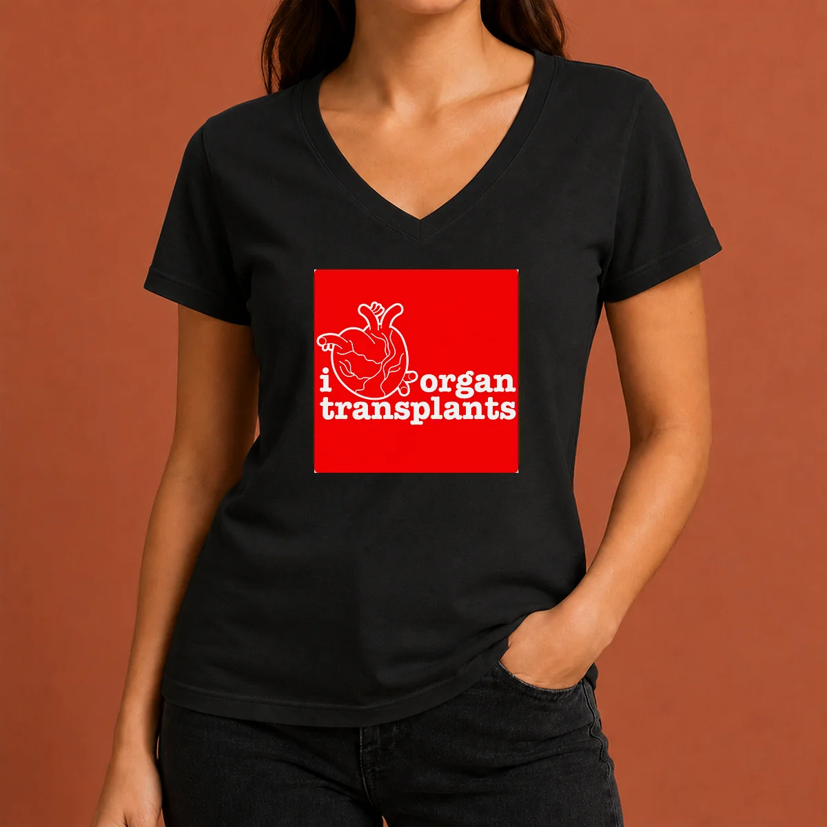Funny I Heart Organ Transplants Transplant V-Neck Shirt Funny I Heart Organ Transplants Transplant V-Neck Shirt